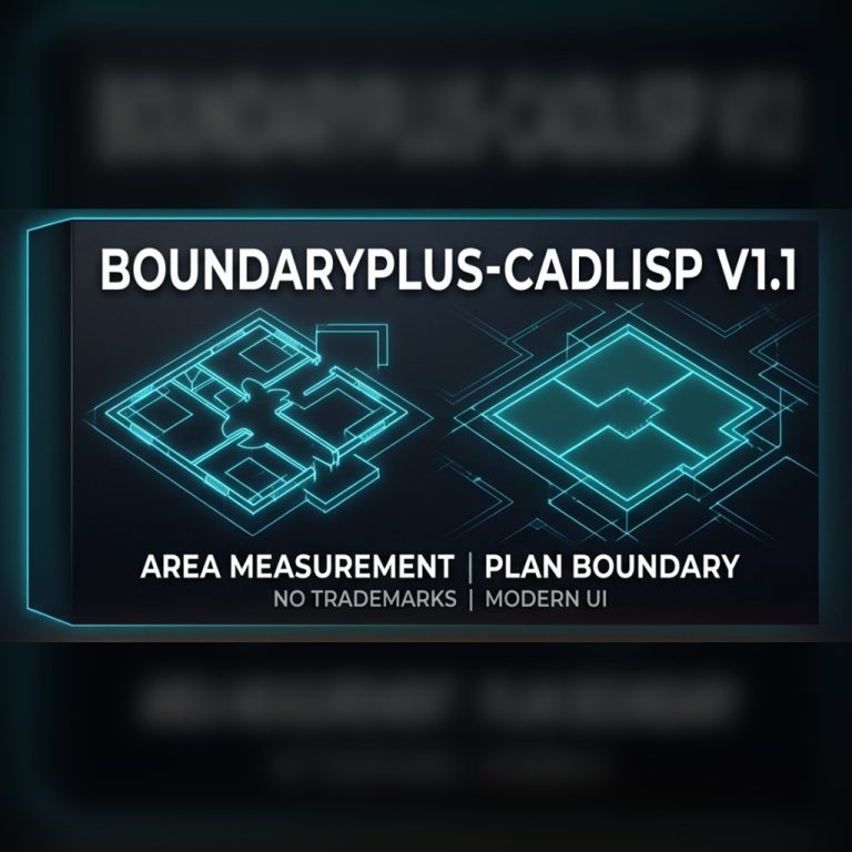 BoundaryPlus - Room areas, perimeters and tags with a single click.