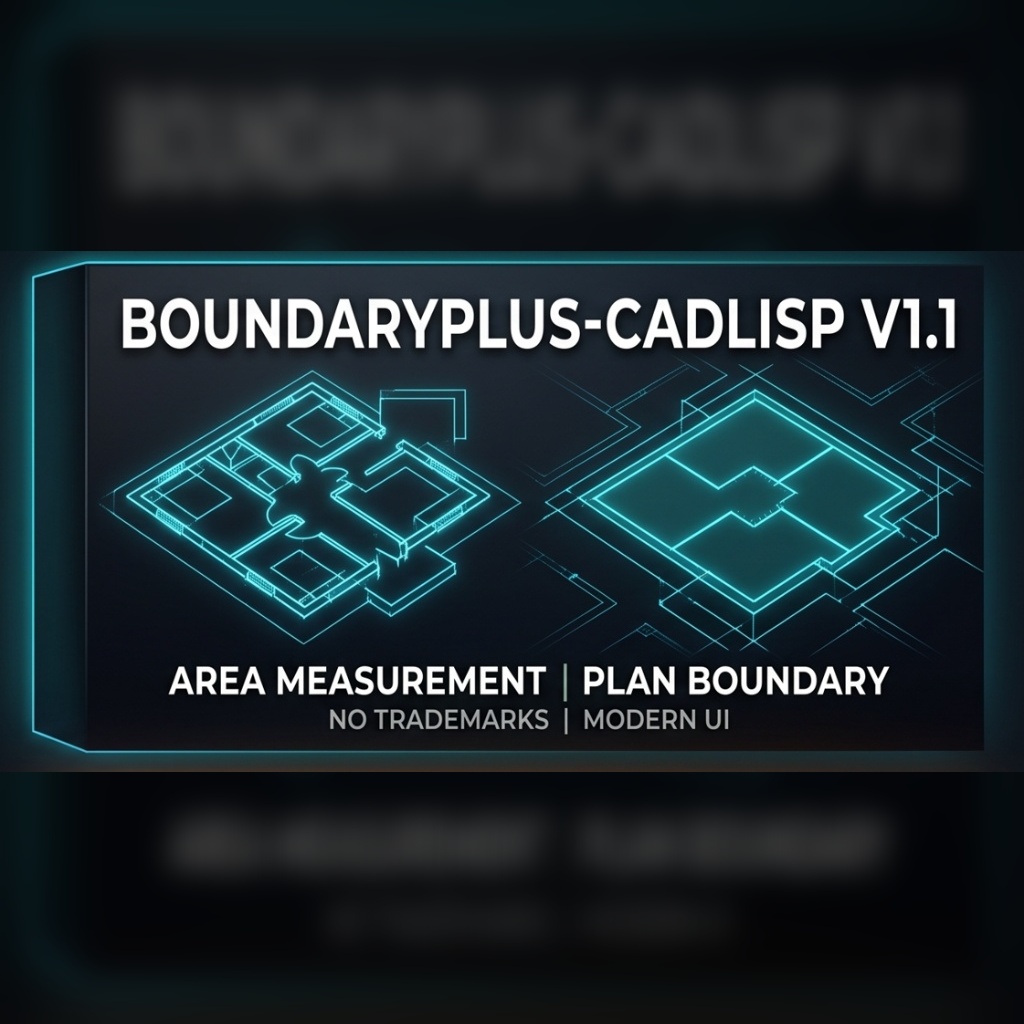 BoundaryPlus - Room areas, perimeters and tags with a single click.